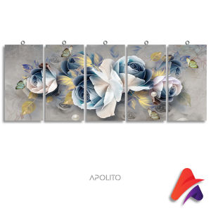 HIASAN DINDING SET BUNGA ROSE SIMPLE AESTHETIC ISI 5 KAMAR DEKORASI RUMAH WALL DECOR PAJANGAN DINDING SATU SET