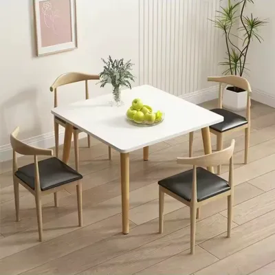 Wooden Square Table Small-sized Dining Table Kitchen Dining Table Coffee Table Simple Dining Table Small Table Afternoon Tea Table Office Desk