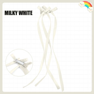 Beautiful Girl Long Tassel Hair Clip Temperament Bow Ribbon Hair Clip Braids Bangs Hairpin Fashion Sweet Style Hair Accessories