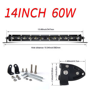 HOL Super Bright LED Car Work Light Bar 6D Offroad Combo Led Bar for Lada Truck 4x4 SUV ATV Niva 12V 24V