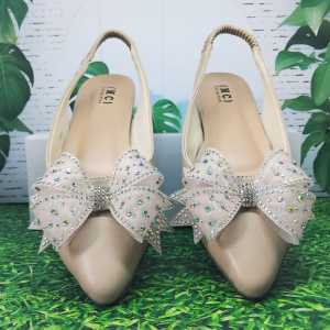 Sandal Flat Slip on & Mules Dewasa Hak 3 CM Dengan Model Pita Terbaru 2024 (BISA COD)
