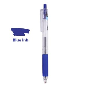 0.5มิลลิเมตรสีดำ/ สีฟ้าปลายปากกาเจลปากกาออกแบบที่เรียบง่ายหดแบบพกพานักเรียน/สำนักงานเครื่องเขียน