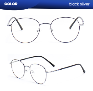 IOOI Eyewear -  Kacamata Kotak Metal Fashion Lensa Anti Radiasi Photocromic Blueray Pria Wanita 8592