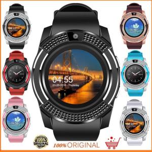 ♥【Readystock】FREE Shipping♥ V8 Smart Watch Bluetooth Sport Watch Android Support TF SIM Smartwatch Suitable for Android