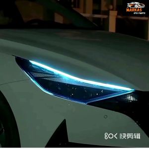 Lampu Alis DRL 60Cm Modul Luar Sein Running Led Strip Fleksibel Slim Waterproof Sign Sen Jalan 2pcs (1set)