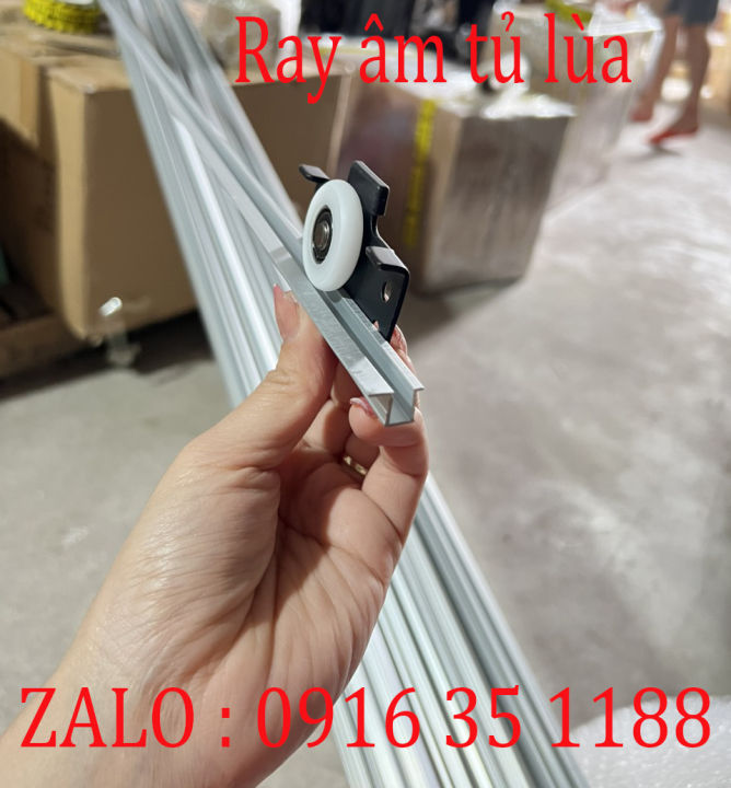 Ray cửa lùa tủ loại dày ,Thanh ray trượt tủ lùa tủ áo,ray trượt âm kèm bánh xe