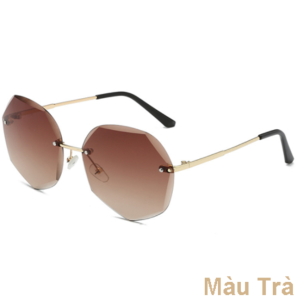 [HCM]Kính Mát Chống Tia Uv400 Không Viền Cho Nữ (hình 7 khía cạnh)