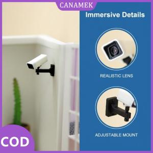 CANAMEK✨ 1/12 Dollhouse Mini Camera giám sát mô hình sống động như thật Camera an ninh nhà cảnh bố trí trang trí thu nhỏ nhà trang trí nội thất Kit