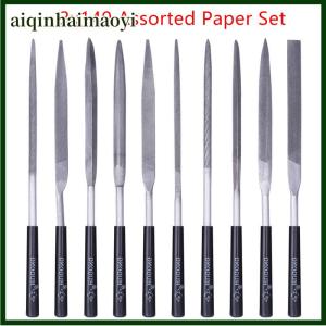aiqinhaimaoyi 10pcs set Metal Needle File Set Wood Rasp Metal Polishing Hand File Tools Steel Rasp Needl Filing