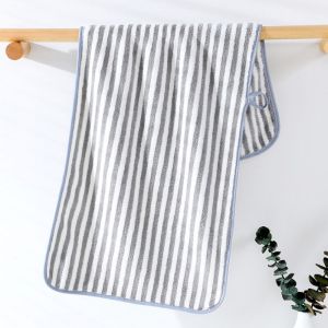 𝓱𝔃𝓬 High Quality Cannon Premium Soft Microfiber Stripe Towel Absorbent Bath Towel 35*75cm design towel for adult kids baby  Plain color  Towel Thick Soft Microfiber Absorbent Coral Fleece Washcloth Face Hand Bath Beach Towel Household Sup