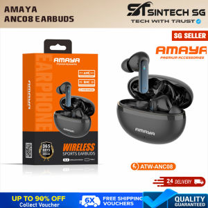AMAYA ANC08 TWS Wireless Earbuds with Built-in Mic Type-C Charging Bluetooth 5.3 - New
