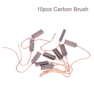 [Faster YG] เครื่องควบคุมเครื่องกำเนิดไฟฟ้ารถยนต์ไฟฟ้า4x6x17มม. 10ชิ้นแปรงคาร์บอนสำหรับเครื่องมือกำเนิดอัลเทอร์เนเตอร์ Jetta Santana