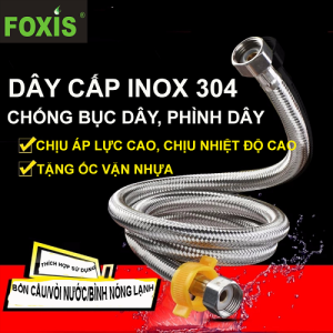 1 sợi dây cấp nước 2 đầu ốc dài 2 mét hiệu Foxis