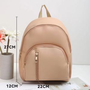 HY BAG #1201 FASHION WOMENS LEATHER 10INCHES LIGHTWEIGHT LOOK MINI BACKPACK