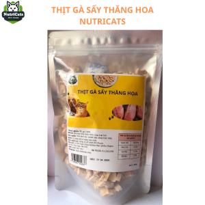 Gà viên sấy khô Nutricats 100g – Snack bổ sung dinh dưỡng hỗ trợ sức khỏe cho chó mèo