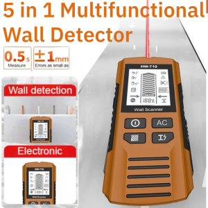 5 in 1 Wall Scanner Metal Detector Stud Column Finder Electric Box and Wire Detection for Concrete Walls