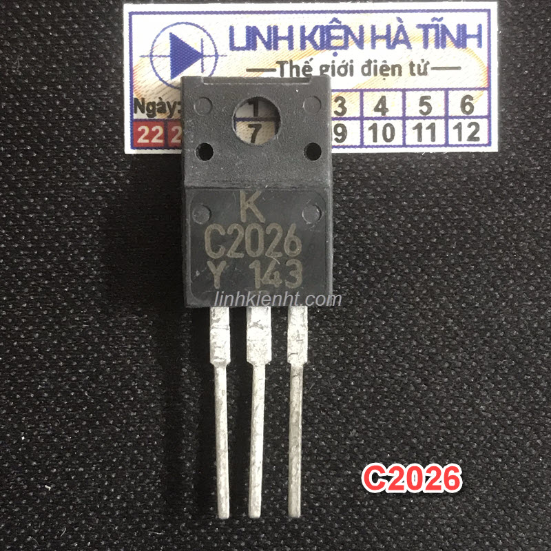 Transistor máy GIẶT SANYO 2SC2026-Y KTC2026 C2026 KEC kênh N 3A 60V-AH23