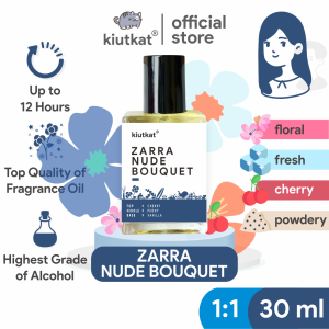 ZARRA NUDE BOUQUET by KIUTKAT - Parfum Wanita Original Isi 30ml | Searah ZARRA - NUDE BOUQUET