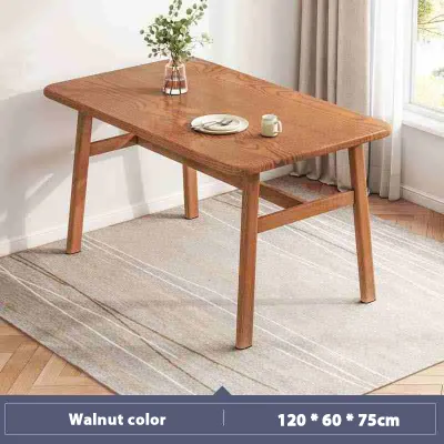 Wood Dining Table Set Rectangular Modern Meja Makan Ikea Kitchen Meja Nordic Table Coffee Table Long Table 120*60CM