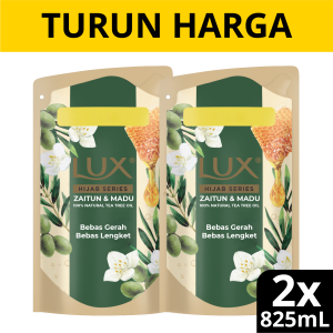 Lux Hijab Series Olive Honey Body Wash 825ml x2