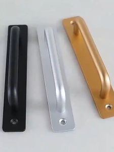 Aluminum Alloy Door Handles Balcony Bedroom Door Grab Bar Suitable Sliding Barn Closet Sheds Fence Handle for Gate