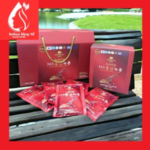 Nước uông hồng sâm linh chi nhung hươu HanKwanJan hộp 20 gói*70ml Hàn Quốc