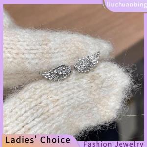[COD] liuchuanbing Jewellery ต่างหูแบบมีปีกนางฟ้าสุดสร้างสรรค์สำหรับคู่รักแนววินเทจต่างหูแบบพังค์สำหรับผู้หญิงของขวัญวันเกิด