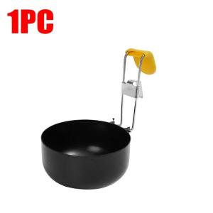 Mini Stainless Steel Foldable Egg Poacher Ear Hanging Nonstick Egg Boiling Heating Mold Bowl Boiler Kitchen Cooking Gadgets