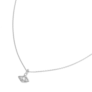 Artistic Palms Eye Necklace Lucky Symbol Embedding Zirconia Choker Adjustable Length Neckchain Party Wear Accessories