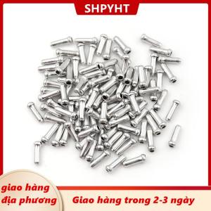 [COD] SHPYHT Giao hàng địa phương 100pcs Bạc nhôm xe đạp phanh Shifter bên trong cáp tip dây kết thúc mũ uốn