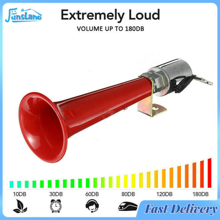 FunsLane Marine Boat Horn Single Trumpet Air Horn With Compressor ...