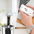 INKBIRD ISV-200W Sous Vide Cooker Culinary Cooking, UK Plug, Wi-Fi Precision Cooker,1000W Stainless Steel  Immersion Circulator Remote Control, Free APP, Timer, Alarm ,Kitchen, supports IOS and Android. 
