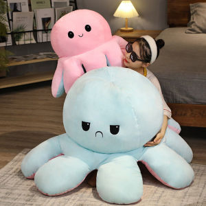 130cm Kawaii Mood Large Size Simulation Octopus Plush Toy Plushie Pillow Big Soft Stuffed Doll Animal Big Size Octopus Toy for Kids Girl