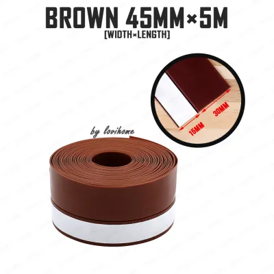 SG Silicone Gap Sealer Strip 5m - Window Glass Door Bottom Seal SoundProof Insect Smoke Sound Proof