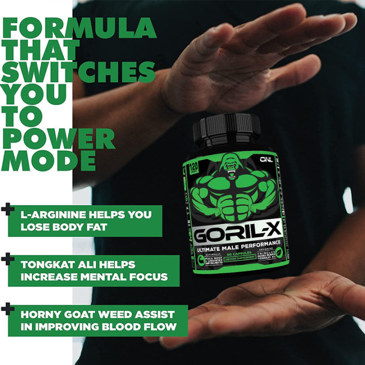 [ ของแท้ ระวังของปลอม ] Goril X Mens All Natural Testosterone