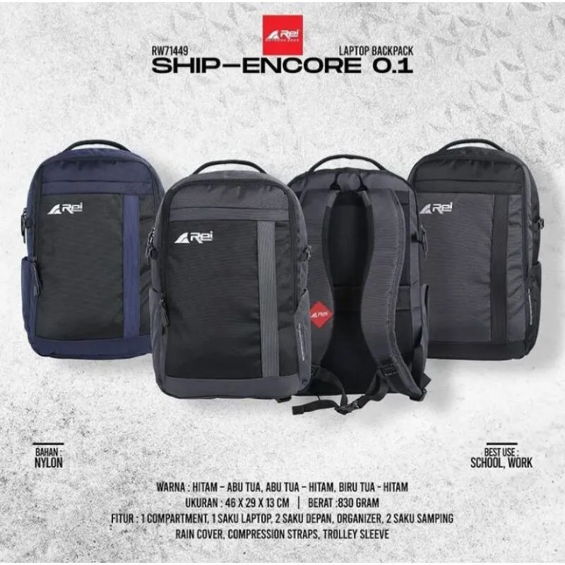TAS RANSEL TAS GENDONG REI OUTDOORGEAR SHIP-ENCORE TERBARU Tas Rei