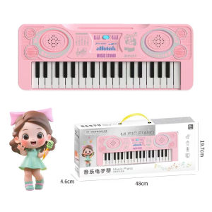 37 Kunc Little Musician Piano MIC Keyboard Elektronik Dengan Mikrofon Anak Alat Musik Edukasi Anak Mainan