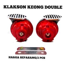 Klakson Double Keong Motor & Mobil + Relay 12‑24V Suara Ngebass – Bunyi Keras & Nyaring