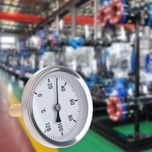 High Accuracy Water Thermometer Dial Horizontal Thermometer Aluminum Temperature Gauge Meter Used for Liquid Water