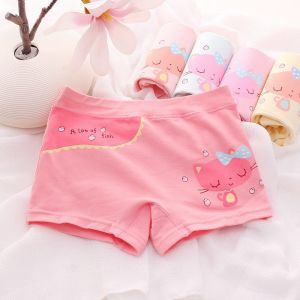 【C056】Stock Clearance 5pcs Girls Panties Kids Cotton Underwear for Girls Fashion 5pcs per set Korean Style Underwear Cute pants 女童四角内裤 女童平角内裤