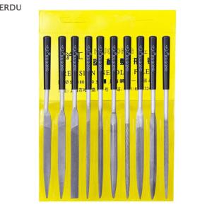 💕💞【Special price】ERDU ชุดตะไบขัดโลหะ10ชิ้น เซ็ตตะไบขัดโลหะเครื่องมือตะไบขัดเหล็กตะไบสำหรับตะไบเข็ม
