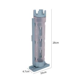 FXUP Detachable Structure Fishing Box Rod Holder Snap-On Mount Adjustable Fishing Rod Holder Durable Protective Silicone Groove Fishing Rod Bracket Outdoor Fishing Accessories