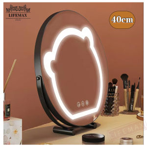 Smart Makeup mirror LED Bedroom Makeup mirror with light Rotating special-shaped beauty mirror Bear mirror