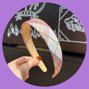 Bờm/Cài Tóc Nữ Vải Sọc Xinh Xắn Đáng Yêu