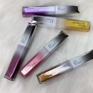 Jualan Hebat Pudaier 18 Cat Warna Lip Glaze Pearlescent Flashing Lipstik Lip Gloss Eropah dan Amerika Logam