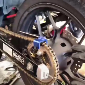 Heavy Duty Metal Chain Alignment Adjuster Tool For Fast Motorcycle Sprocket Calibration On ATVs And Off Roading Cycles