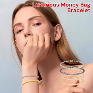 【Wealth-Attracting Little Fortune Bag】Luxurious Money Bag Bracelet With Full Diamonds Bring Wealth Lucky Bracelet For Gift