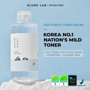 ROUND LAB 1025 Dokdo Toner Mild Exfoliating Soothing Face Toner For Sensitive Skin