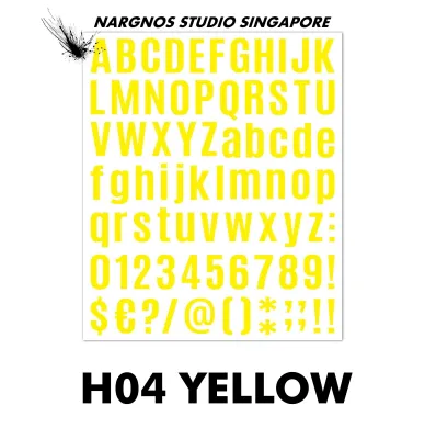 Letters Numbers Alphabet Adhesive Vinyl Stickers Set - 5x Colors Mix & Match Bundle Set