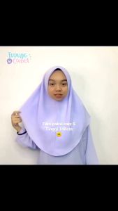 tudung sekolah dua lapis / tudung kashibo ORI tudung si comel